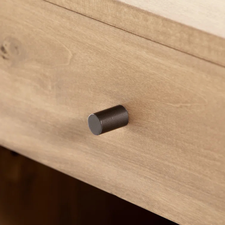 Dry Wash Poplar 1-Drawer Contemporary Nightstand