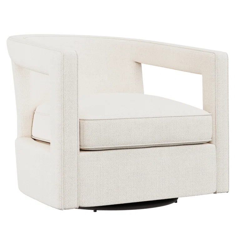 Alana Upholstered Swivel Barrel Chair