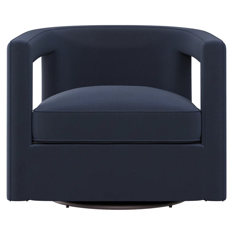Alana Upholstered Swivel Barrel Chair
