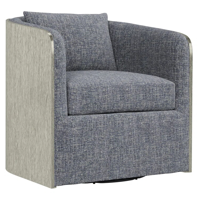 Eliot Upholstered Swivel Barrel Chair