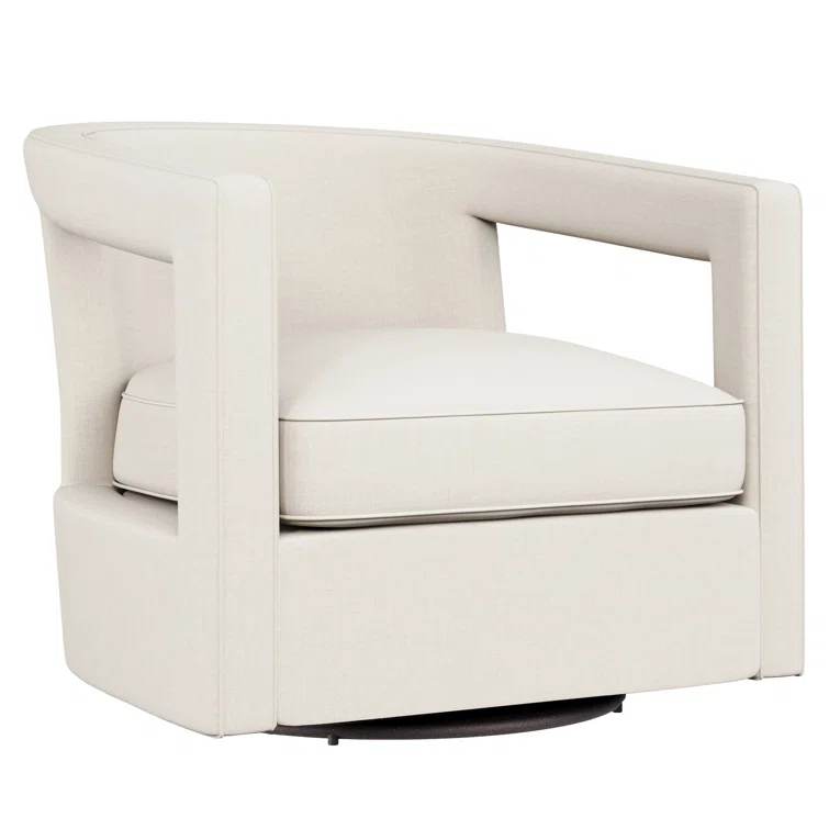 Alana Upholstered Swivel Barrel Chair