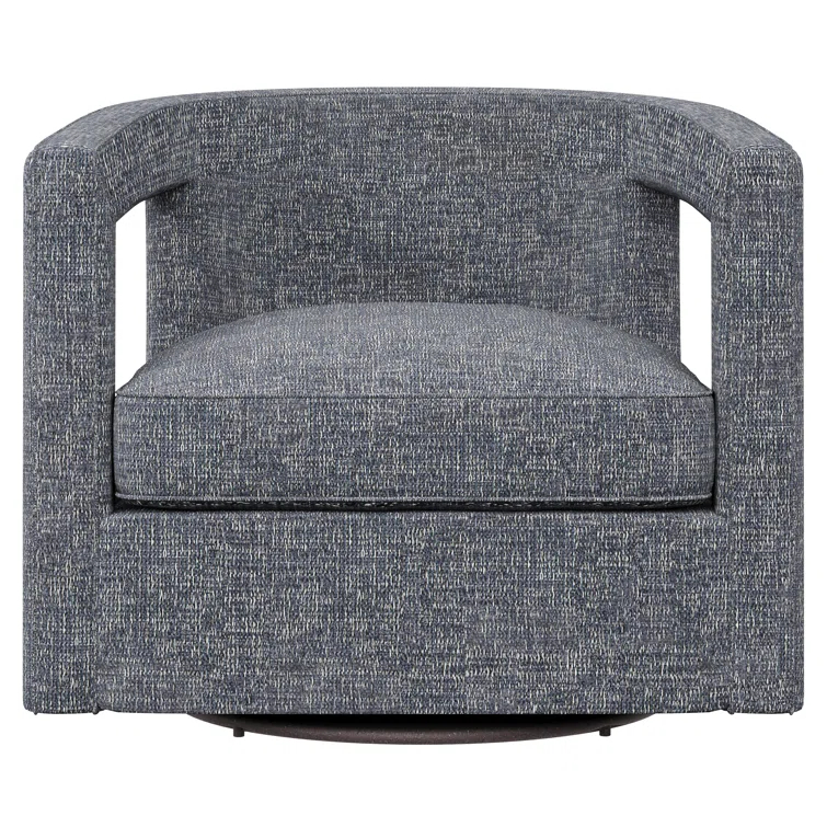 Alana Upholstered Swivel Barrel Chair