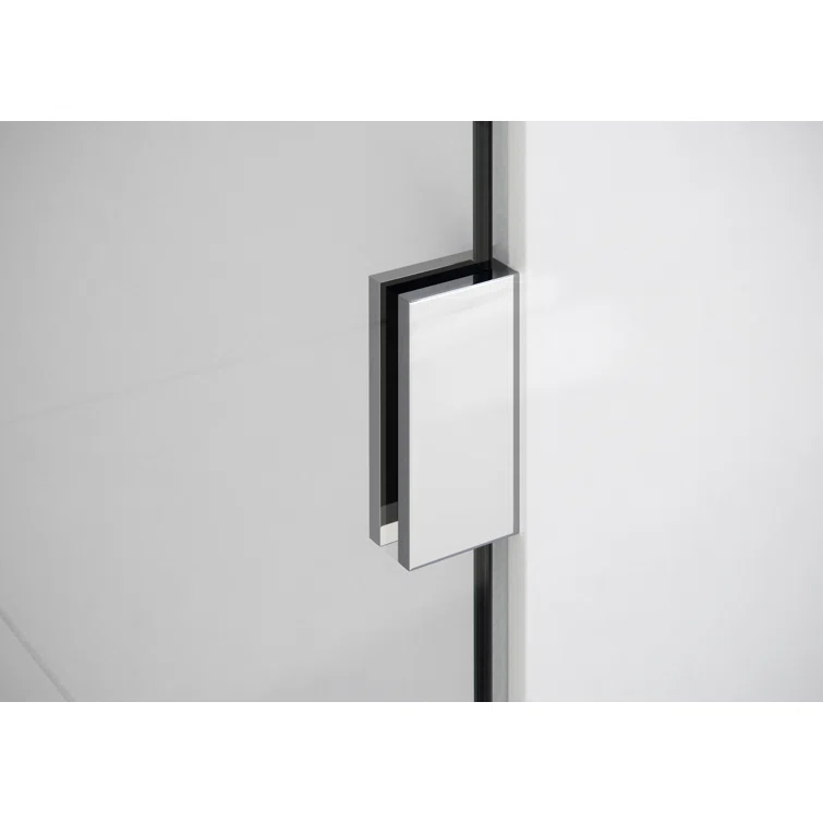 Illume 42 in. x 32 in. x 78 in. 90-degree Fully Frameless Wall Hinged Glass Shower Enclosure