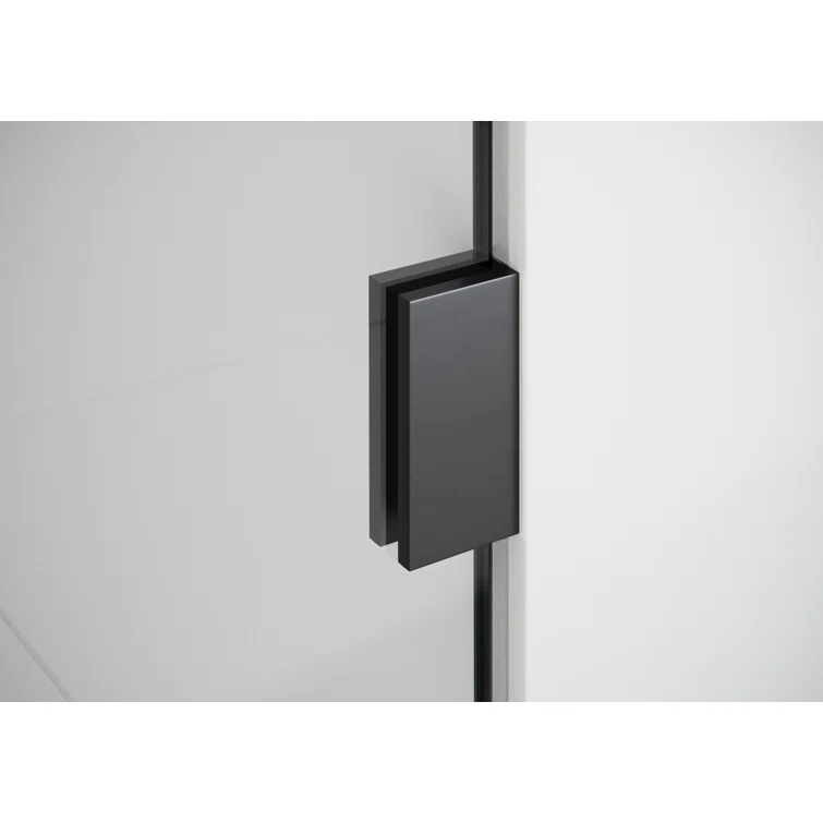 Illume 58 in. x 38 in. x 78 in. 90-degree Fully Frameless Wall Hinged Glass Shower Enclosure
