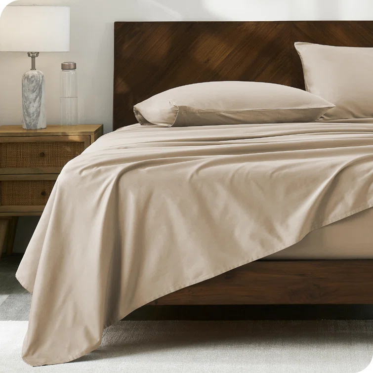 Bare Home 100% Cotton Percale Sheet Set