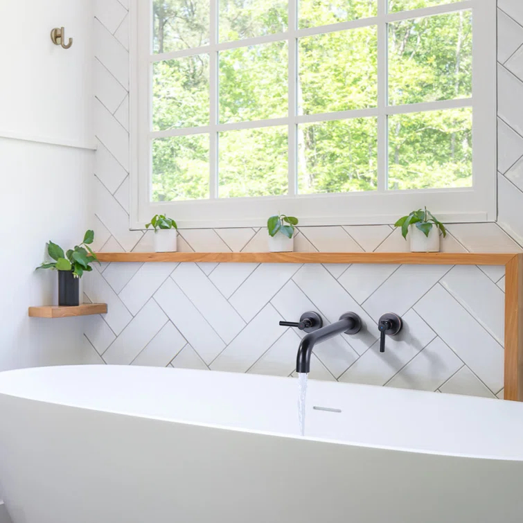 Aleasha AL-4E26RB Wall Mounted Optional Bathroom Faucet