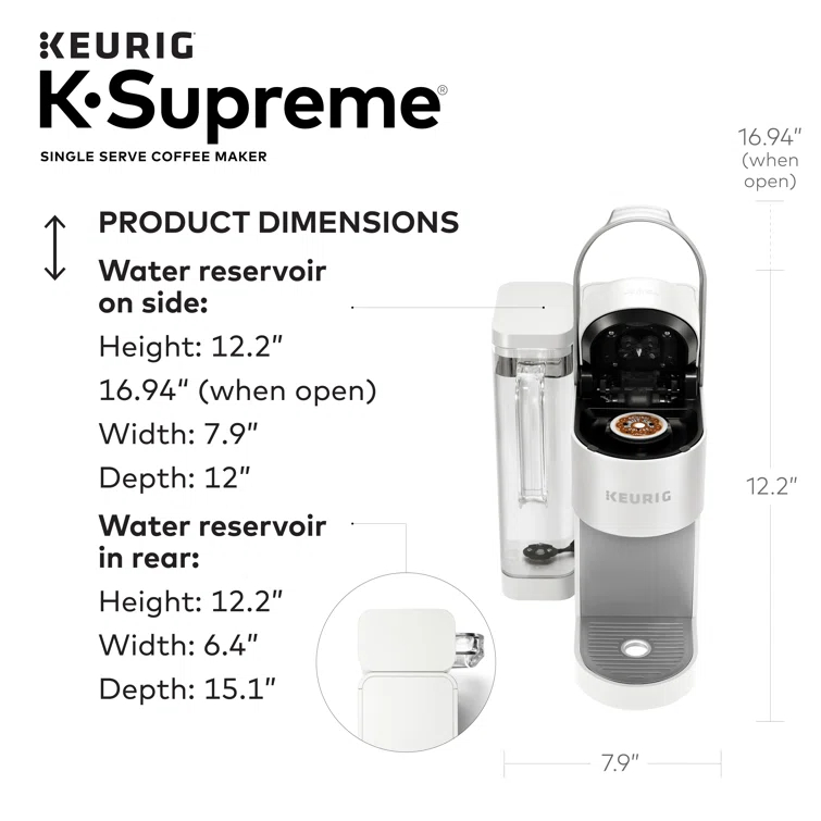 Keurig K-Supreme Single Serve K-Cup Pod Coffee Maker