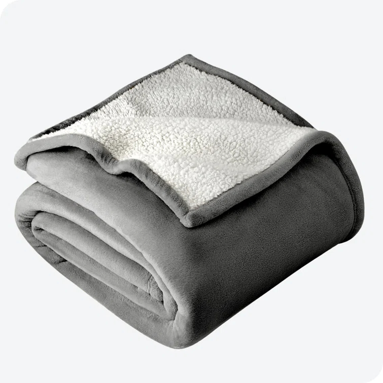 Bare Home Sherpa Fleece Blanket