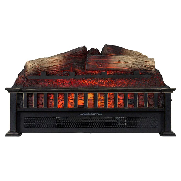 Country Living Infrared Electric Log Set Heater - Faux Logs Insert with Flickering Flames
