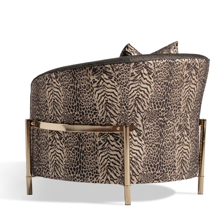 Lisbon 35.5'' Wide Chenille Barrel Chair