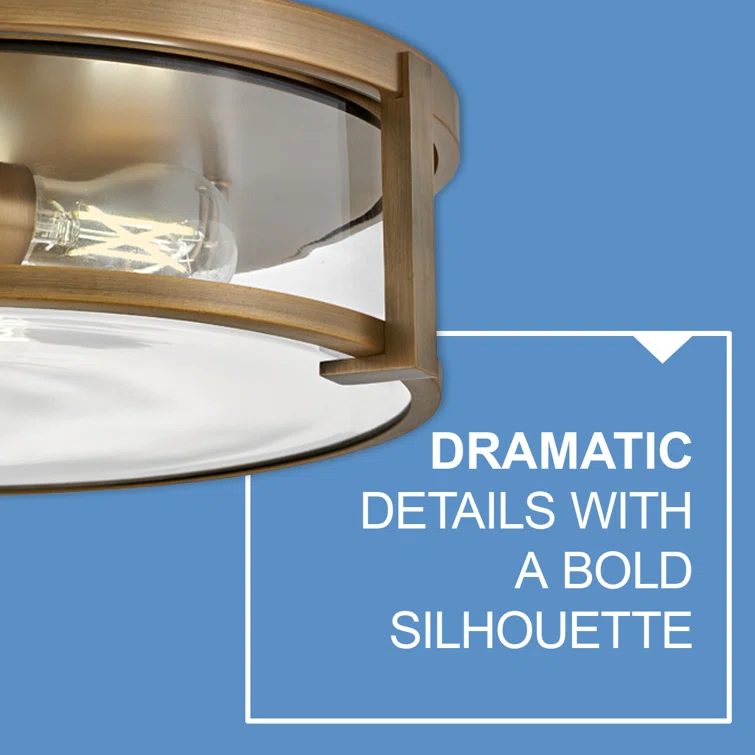 Lowell Three-Light Flush Mount Ceiling Light
