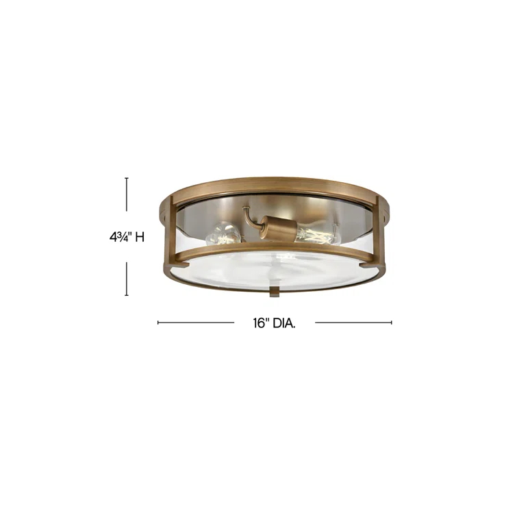 Lowell Three-Light Flush Mount Ceiling Light