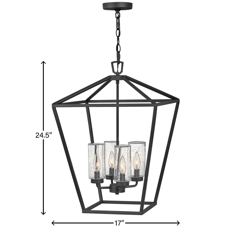 Alford Place 4-Light Outdoor 12v Chandelier w/ LEDs Included