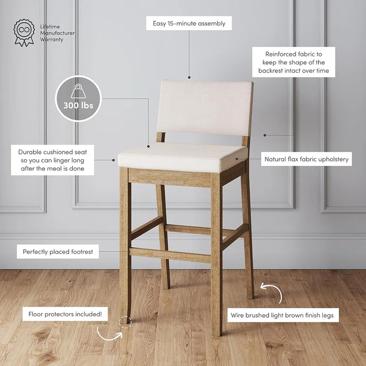 Etem Upholstered Stool