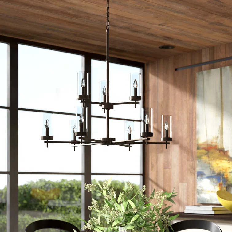 Bastidas 9 - Light Dimmable Tiered Chandelier