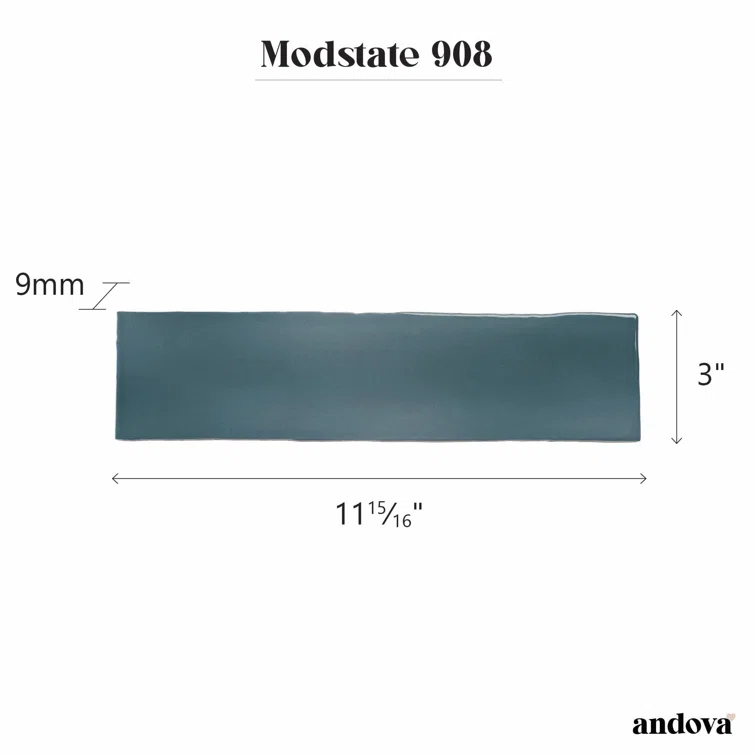 Modstate 3-in. x 12-in. Subway Glossy Ceramic Wall Tile