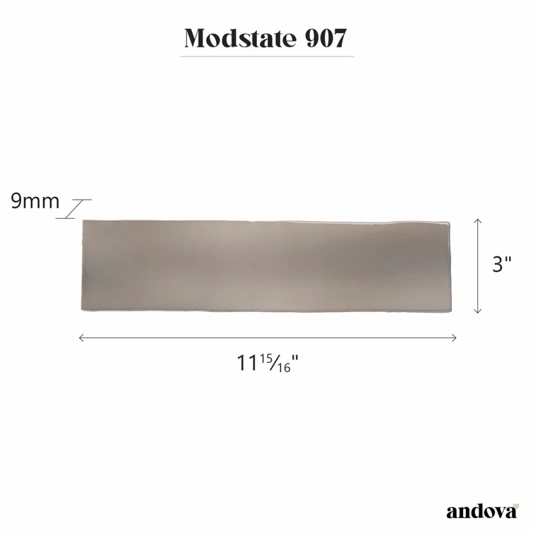 Modstate 3-in. x 12-in. Subway Glossy Ceramic Wall Tile