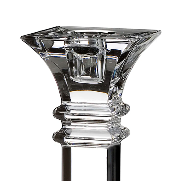Treviso 2 Piece Crystal Tabletop Candlestick Set (Set of 2)