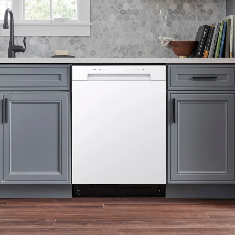 Front Control Dishwasher with LoDecibel Operation and Dynamic Dry