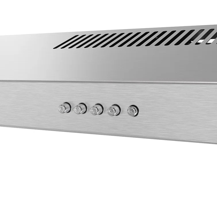 Streamline Longhena 36" 80 Cubic Feet Per Minute Convertible Under Cabinet Range Hood with Mesh Filter and Light Included