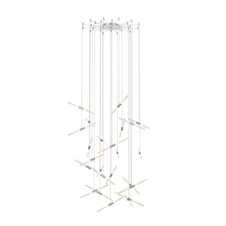 Ballet 24 - Light Dimmable LED Geometric Chandelier