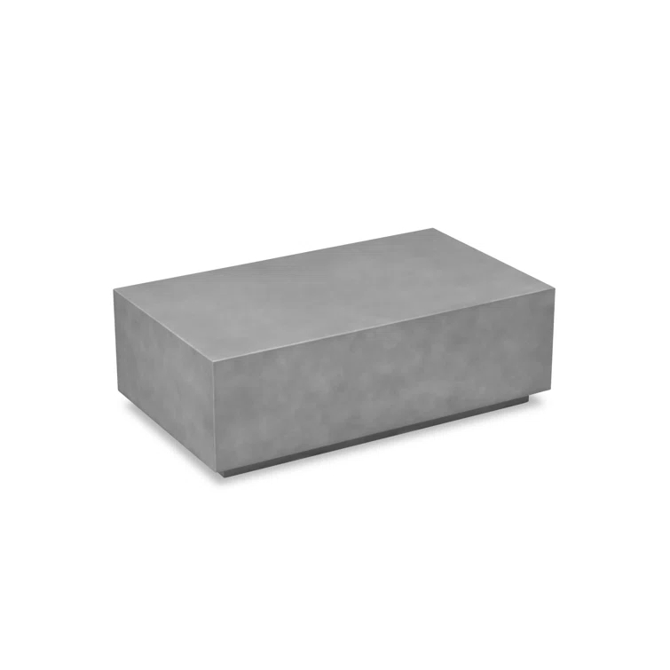Mason Natural Light Gray Concrete Outdoor Coffee Table