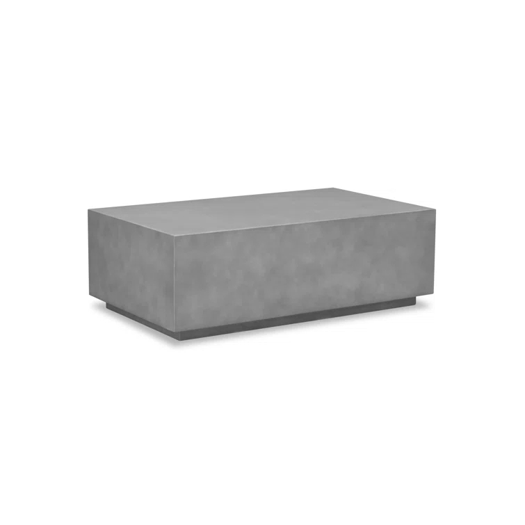 Mason Natural Light Gray Concrete Outdoor Coffee Table