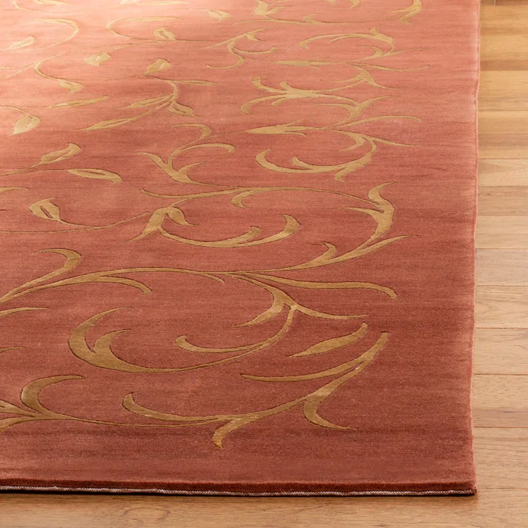 Sabha Hand Knotted Silk & Wool Pile Floral Rug