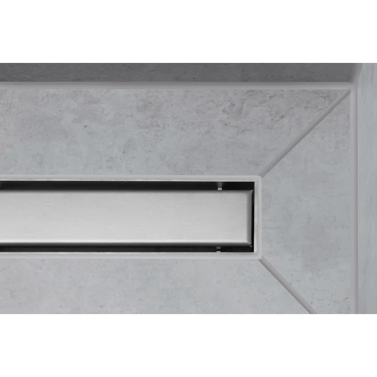 Hansgrohe RainDrain Match Trim Zero/ Tile 47 1/4" with Height Adjustable Frame