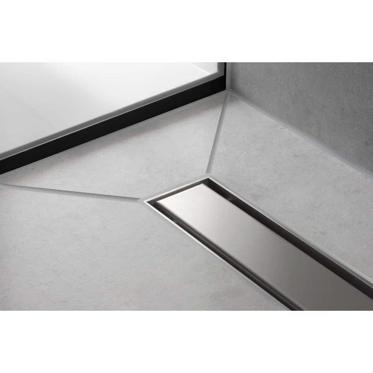 Hansgrohe RainDrain Match Trim Zero/ Tile 47 1/4" with Height Adjustable Frame
