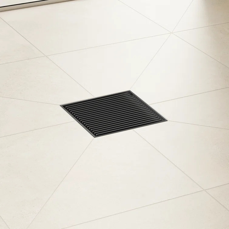 Rain Brilliance Boardwalk 4"x 4" Tile-In Shower Drain