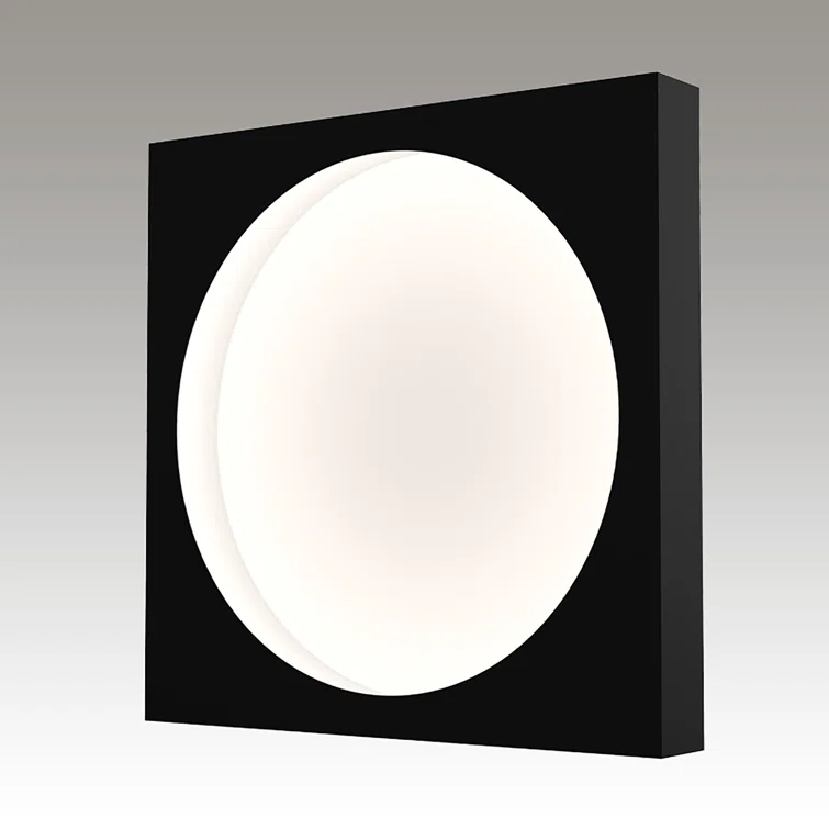 Vuoto 15" Symmetrical Black Aluminum LED Wall Sconce