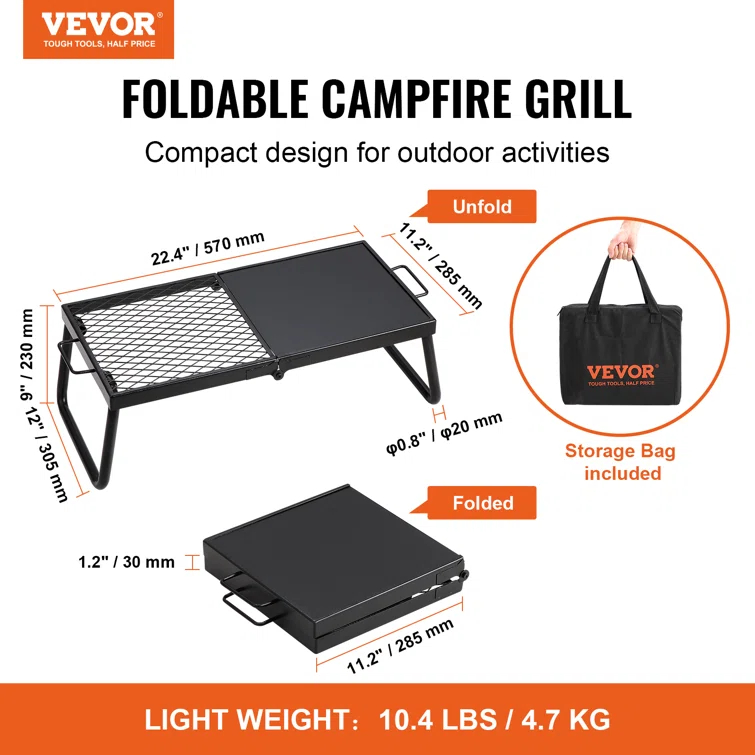 VEVOR 22'' W Portable Charcoal Grill