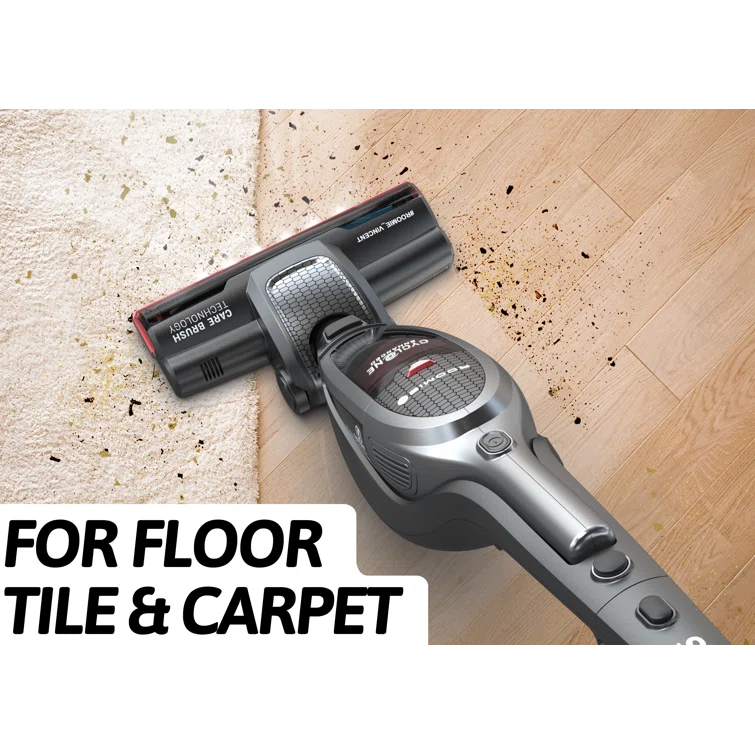 ROOMIE TEC Vincent Cordless Upright Vacuum Cleaner, High-Power 2200mAh Li-ion Rechargeable Battery