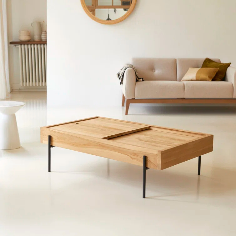 Honorine Solid Wood Coffee Table