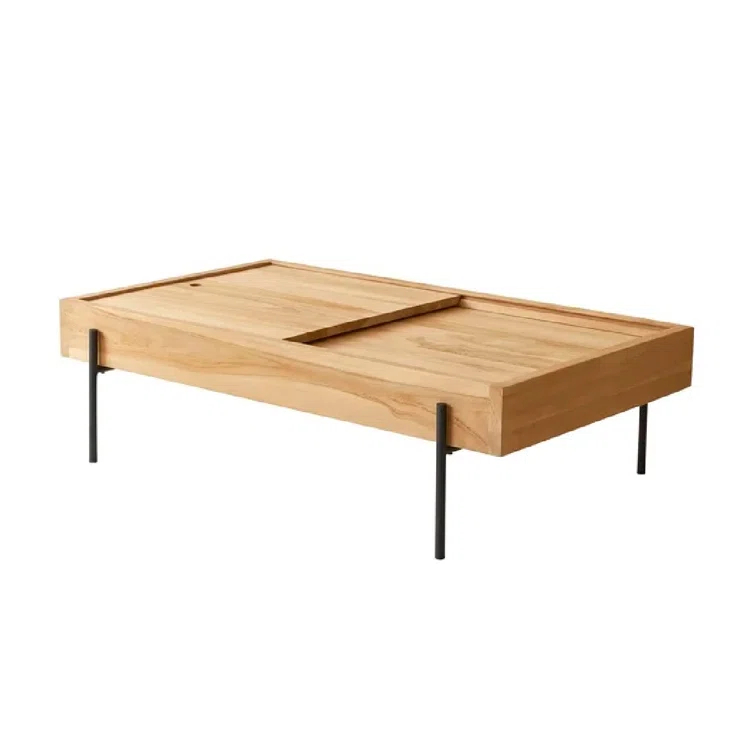 Honorine Solid Wood Coffee Table