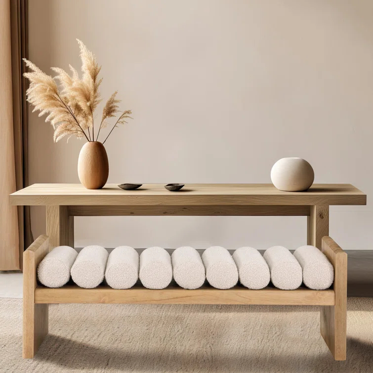 Reeves Boucle Wood Bench
