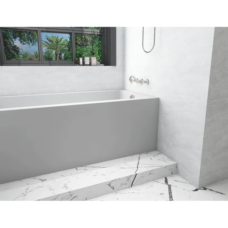 Niklaus 60'' x 30'' Alcove / Tile In Soaking Bathtub