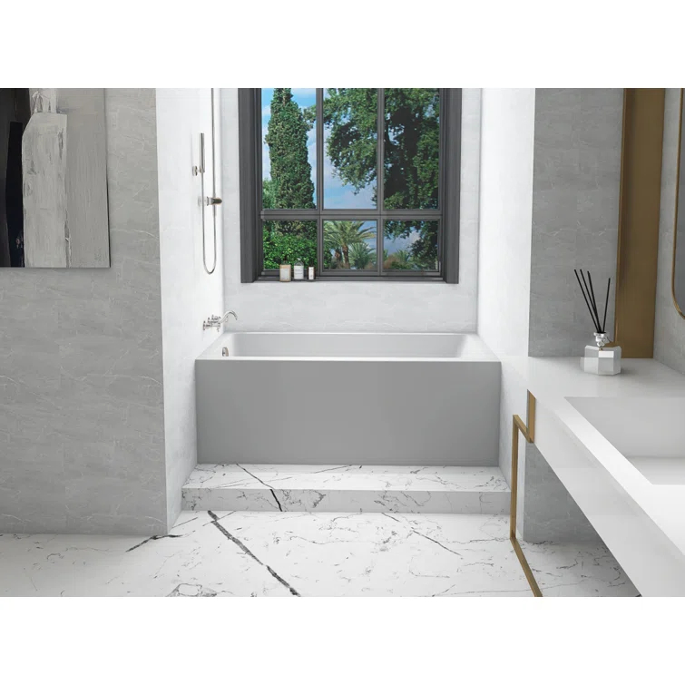 Niklaus 60'' x 30'' Alcove / Tile In Soaking Bathtub
