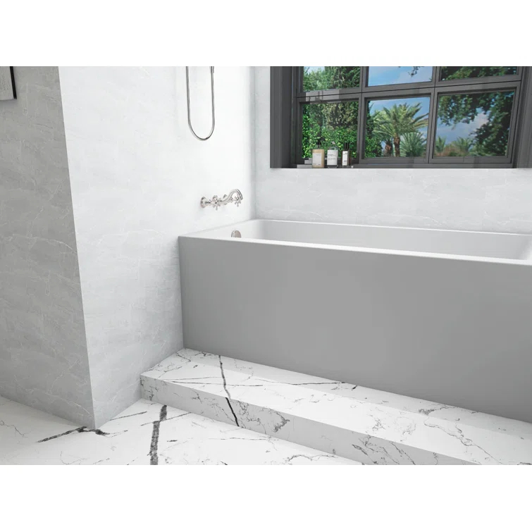 Niklaus 60'' x 30'' Alcove / Tile In Soaking Bathtub