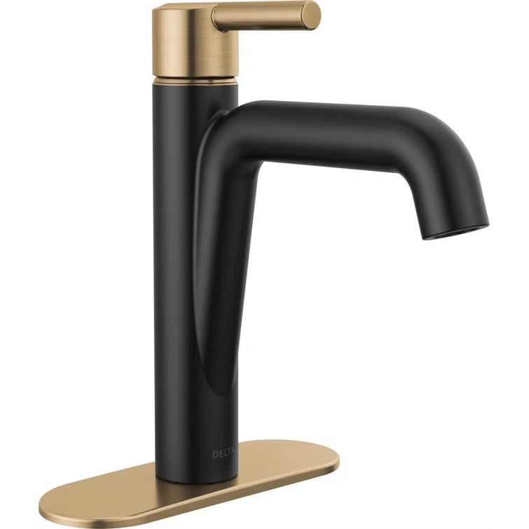 Nicoli Single Hole Bathroom Faucet with Drain Assembly, Single Handle Bathroom Sink Faucet