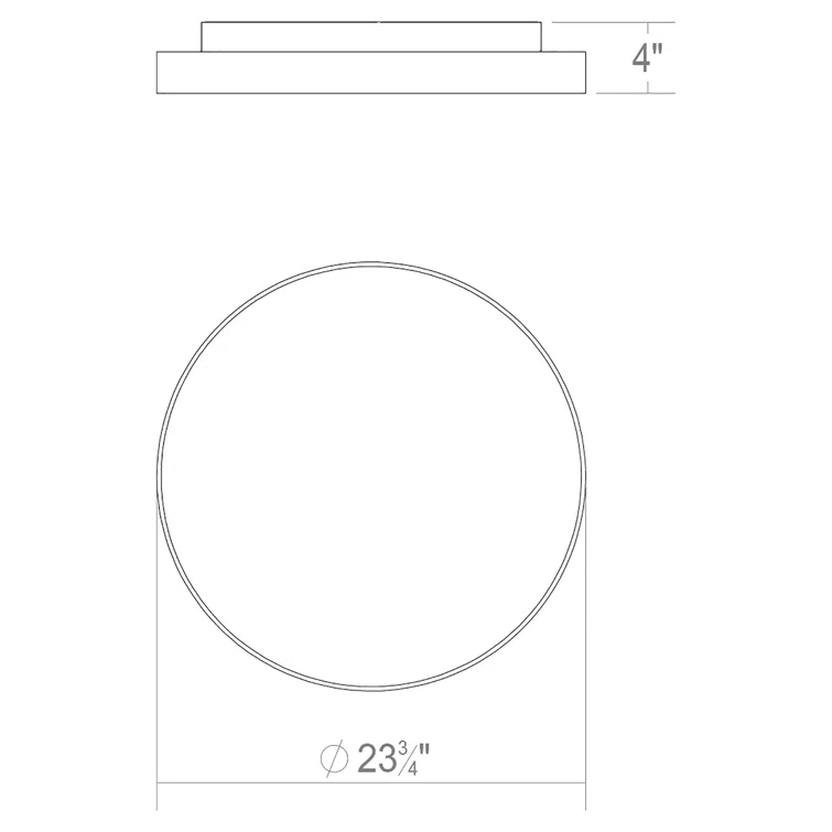 Pi LED Flush Mount