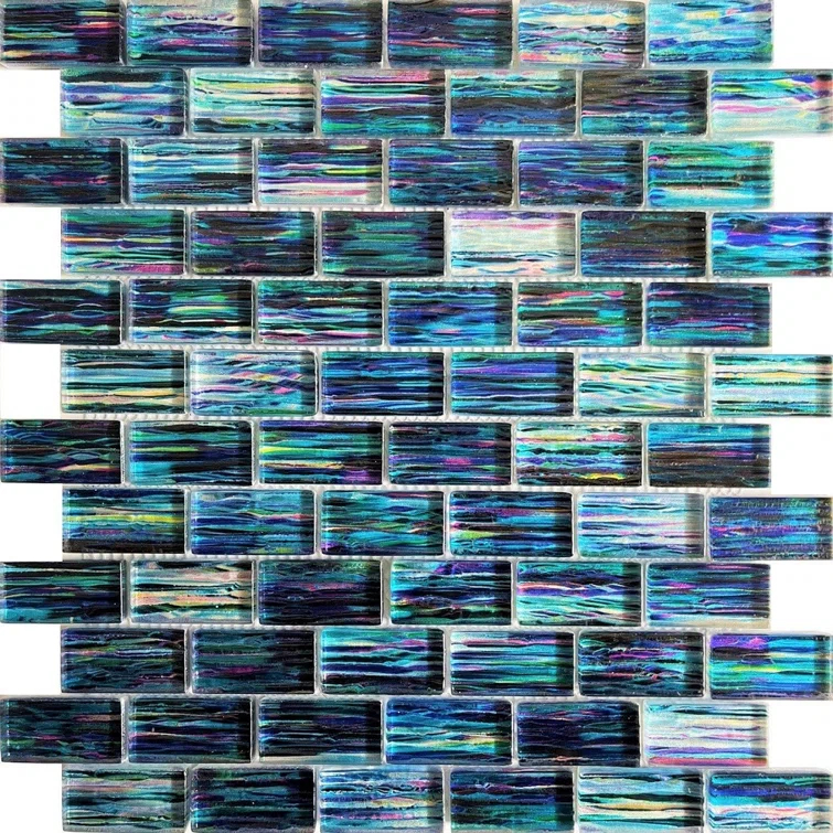 Sapphire Ocean 1"x2" Glass Tile
