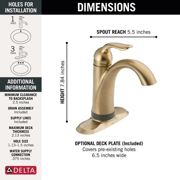Lahara Touch2O® Bathroom Faucet with Touchless Technology