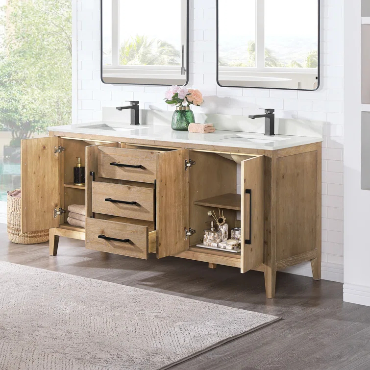 Laurel 71.2" Double Bathroom Vanity Base Only