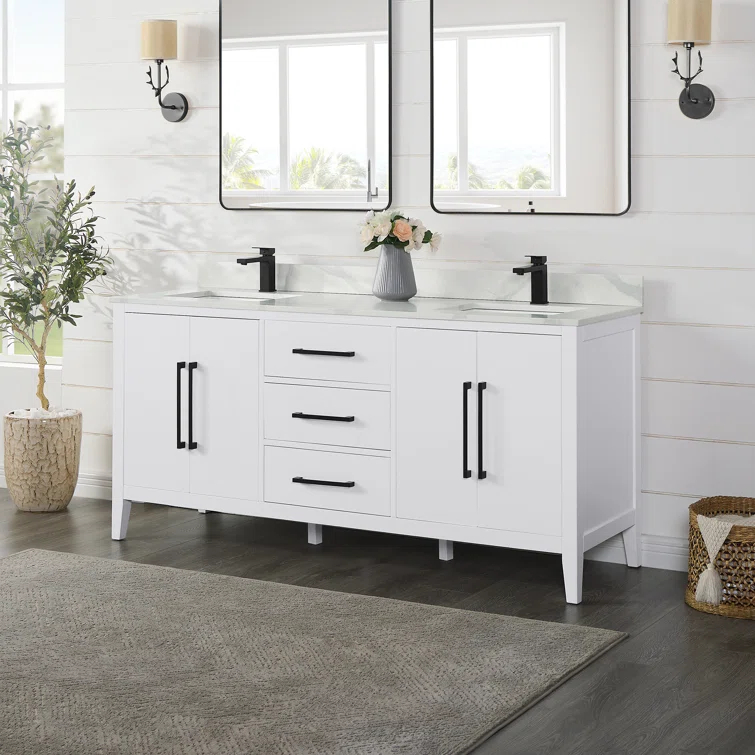 Laurel 71.2" Double Bathroom Vanity Base Only