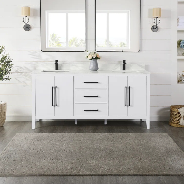 Laurel 71.2" Double Bathroom Vanity Base Only