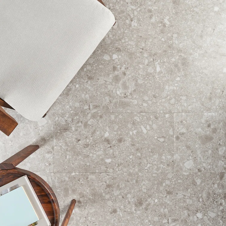 Stonehenge Rizzo LVT 12MIL 12" W x 24" L Terrazzo Look Glue Down Luxury Vinyl Tile