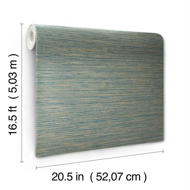 Dimensional Grasscloth Peel and Stick Wallpaper
