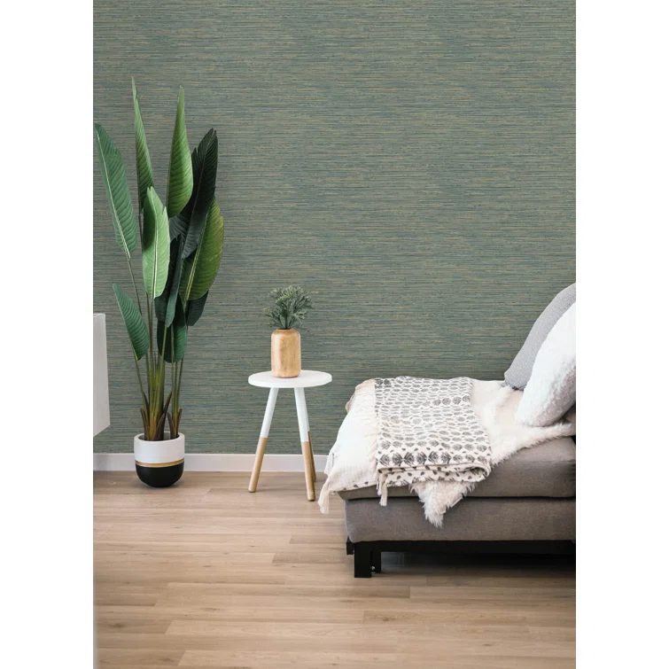 Dimensional Grasscloth Peel and Stick Wallpaper